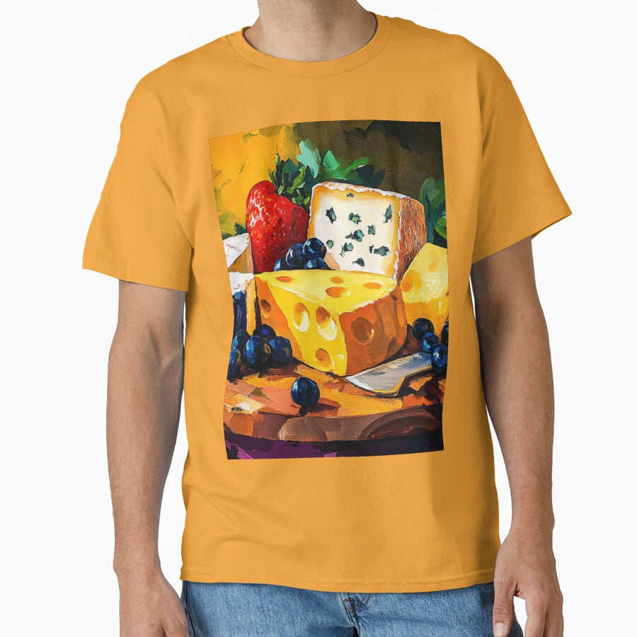 A Vibrant Spread of Cheeses, Berries and Grapes Celebrating Color, Texture and Culinary Delight by OlfactoART Studio