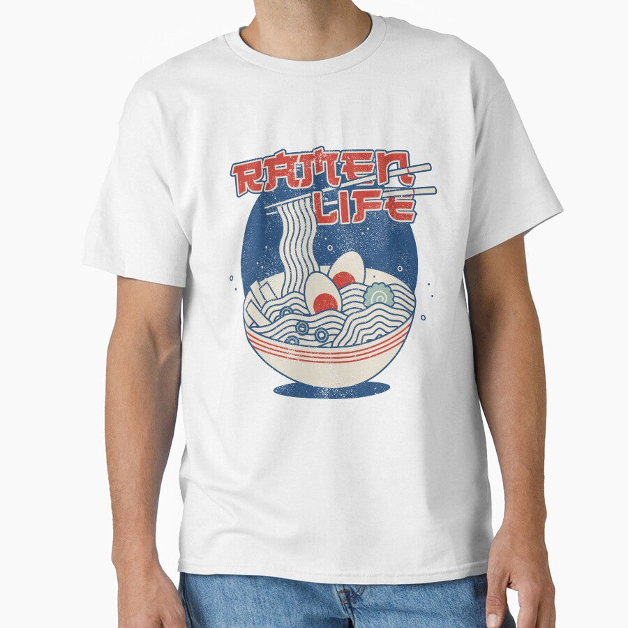 Ramen Life Retro Japanese Noodle Bowl Design by Merch Mann
