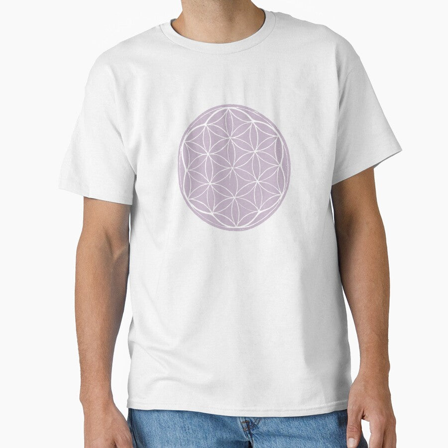 Flower of Life Linocut - Dust + Snow by Irene Estelle