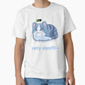 Sleepy Kitty Charging Social Battery Cute Cartoon Cat by Chonkitty
