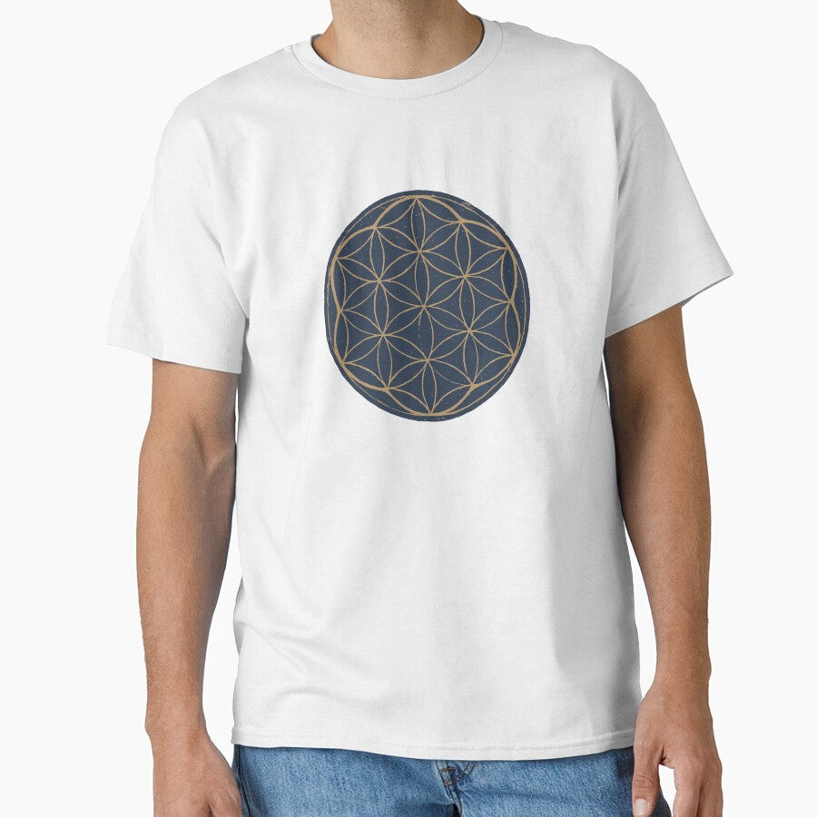 Flower of Life Linocut - Dusk + Fawn by Irene Estelle