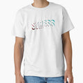 Stress Is My Middle Name Red and Blue Glitch Typography Design by MoeTiff