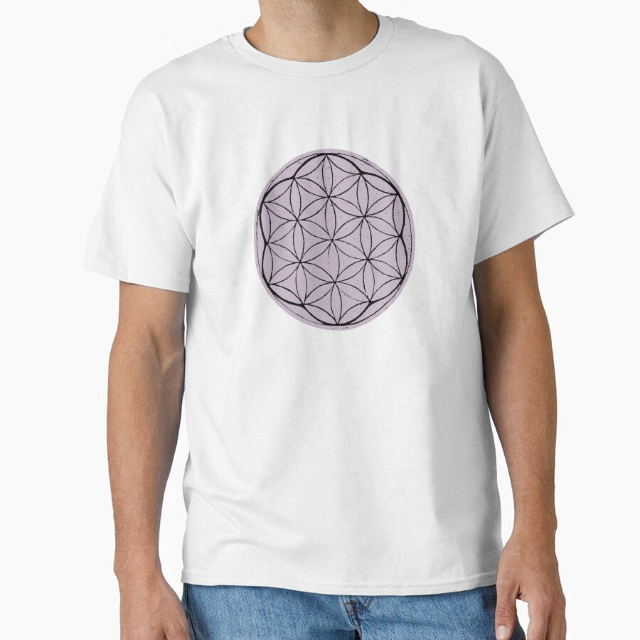 Flower of Life Linocut - Dust + Coal by Irene Estelle