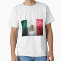 Flag of Mexico Raindrops Metallic Metal - Mexican by Dr-Pen