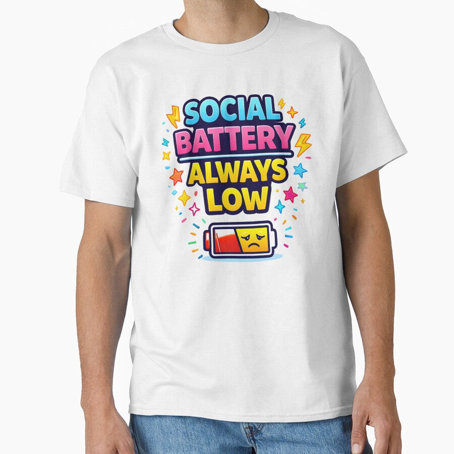 Low social battery funny quote by Marti’s Shop Corner