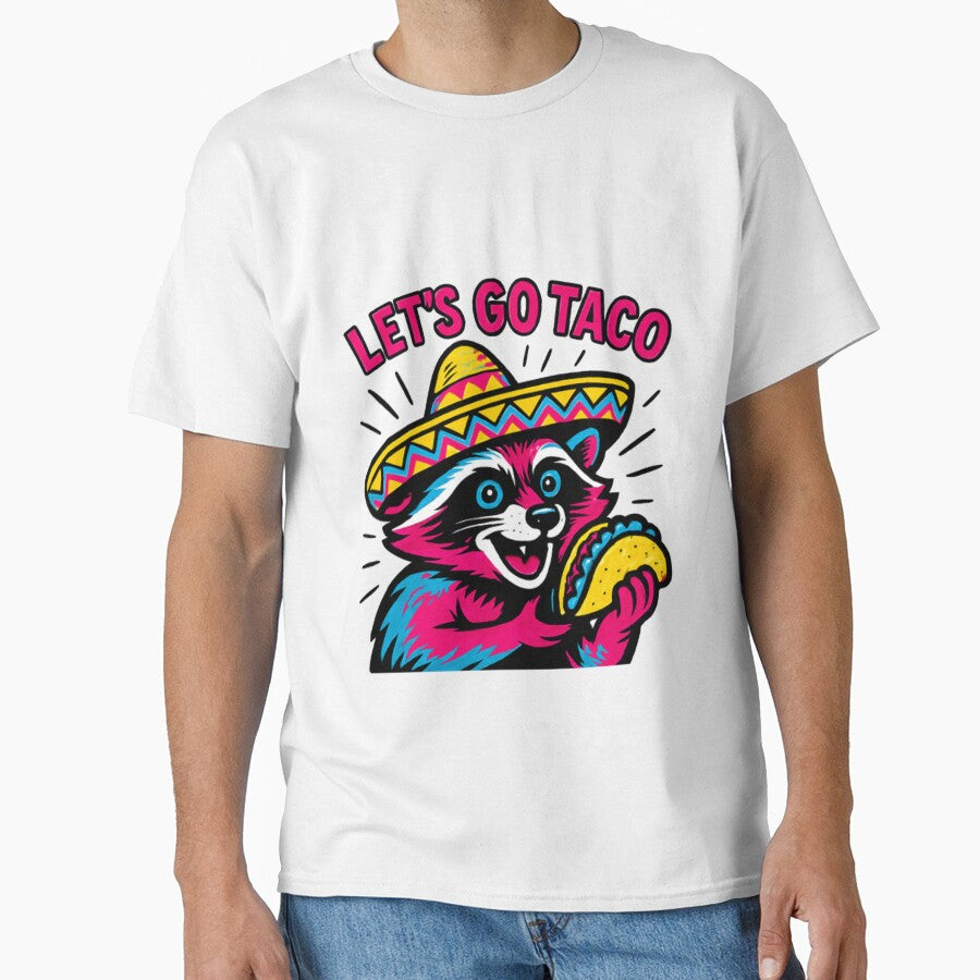 Taco Pun Art - 'Let’s Go Taco' Cute Mexican Food Lover by KhadijaBatool38
