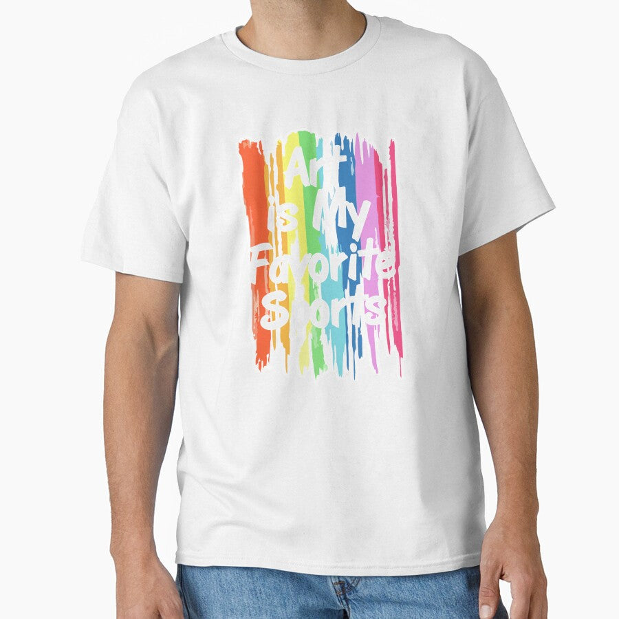 Art Is My Favorite Sports Subject Colorful Painting Artwork Art Teacher Student Artist by Merchking1