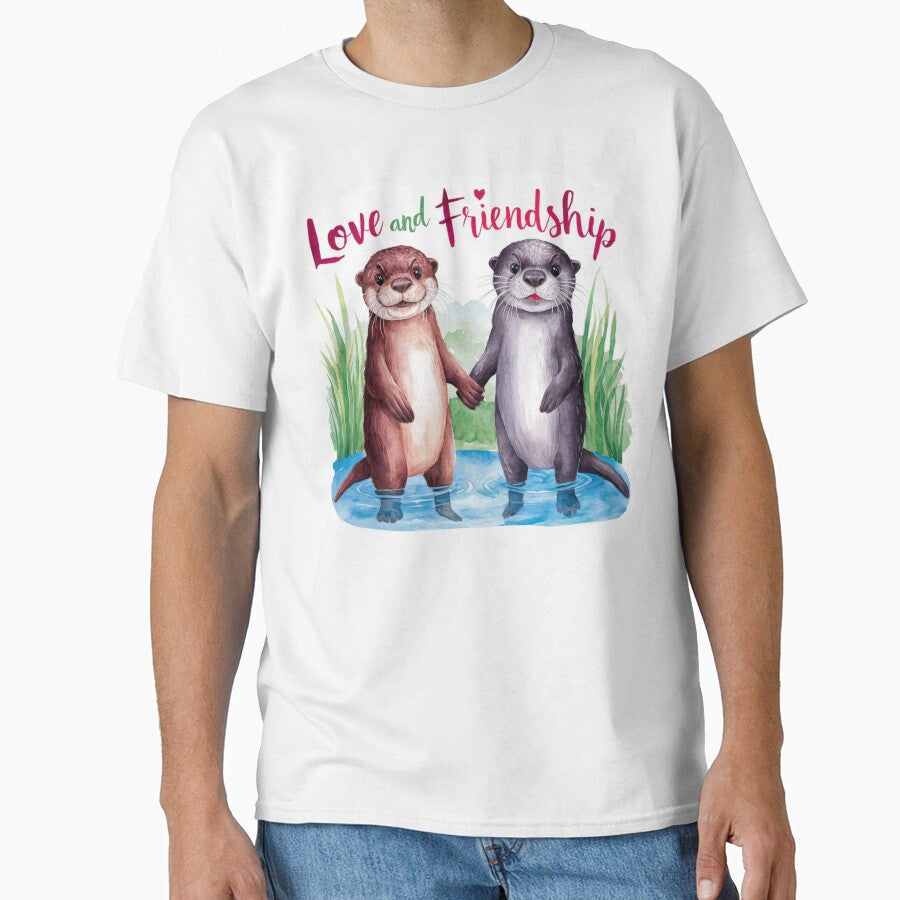 Love and Friendship: Playful Otters Art by deluxedigital1