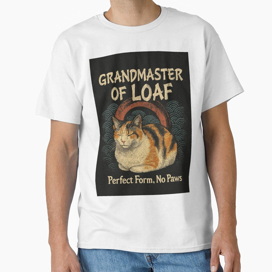 Grandmaster of Loaf Funny calico Cat 90s Bootleg by catastrocat