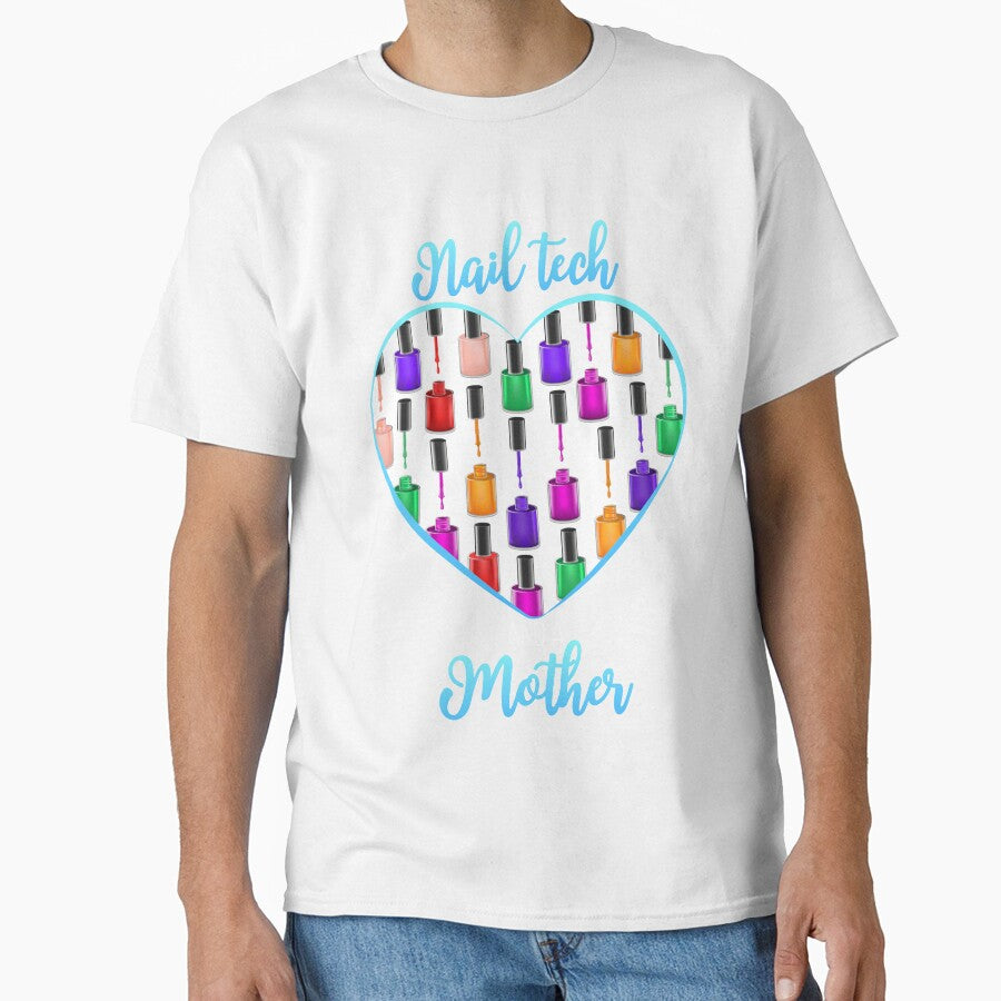 Nail Tech T-shirt for Manicurist Mom, Nail Tech Clothing by AdiApparel
