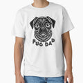 Pug dad t-shirt by ViiivaaDesignS