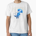Starlight Drift: Glowing Blue Jellyfish by Harmon Luxe Studio