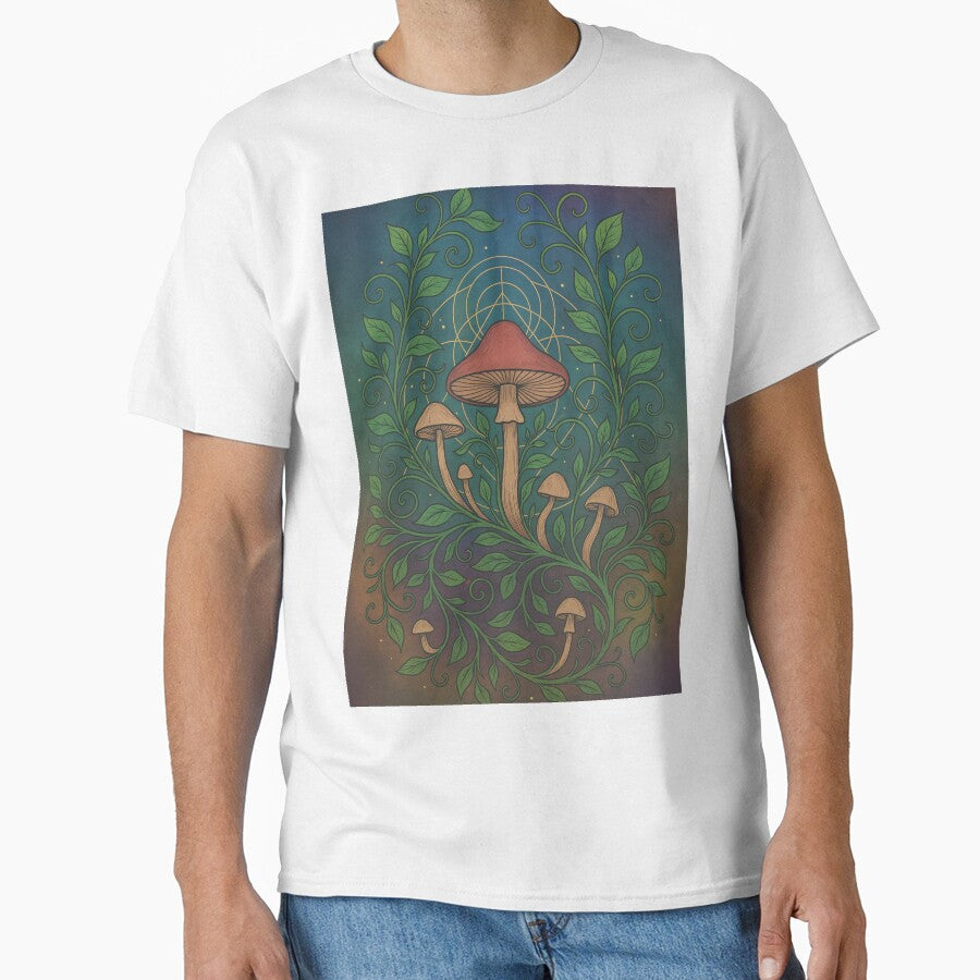 “Lush Mycelium” – Vines & Mushrooms in Sacred Symmetry by Sharp Insight