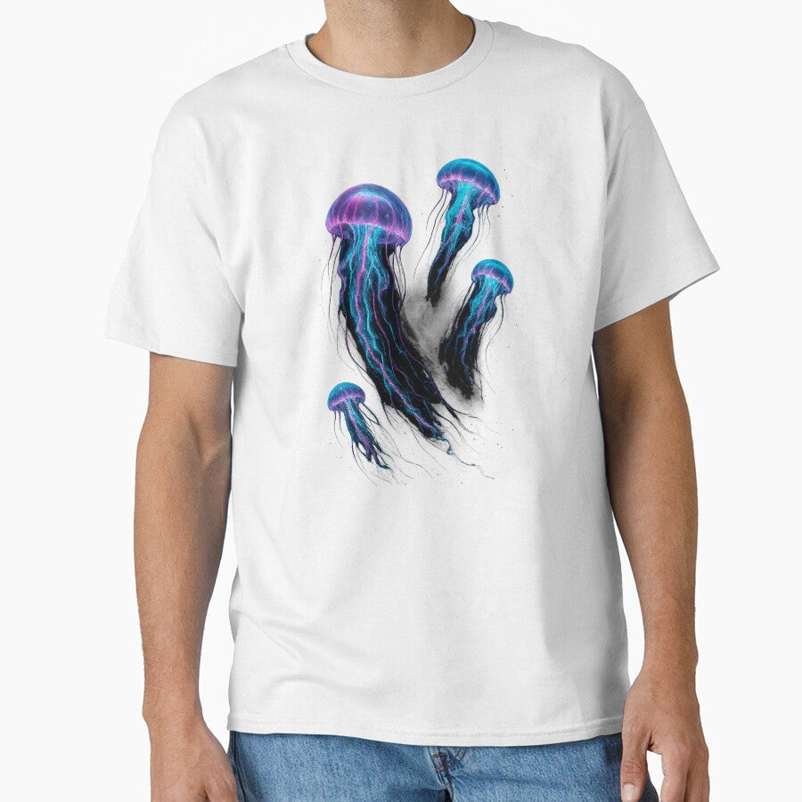 Cyberpunk Jellyfish – Neon Ocean Glow by Napini