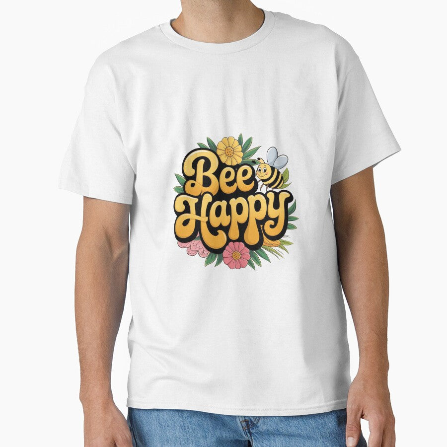 Bee Happy Floral Buzz by Furbulous Faces