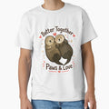 Cute Sea Otters Better Together Paws and Love Sticker by Devendra009