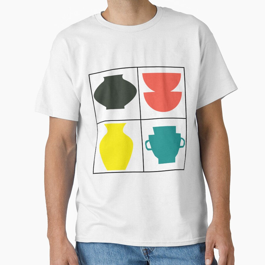 Colorful Pottery Inspired Squared Design by Dog Hair and Healing