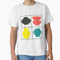 Colorful Pottery Inspired Squared Design by Dog Hair and Healing