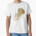 Golden Ethereal Jellyfish – Impasto Oil Painting Style by MagicMood Creations