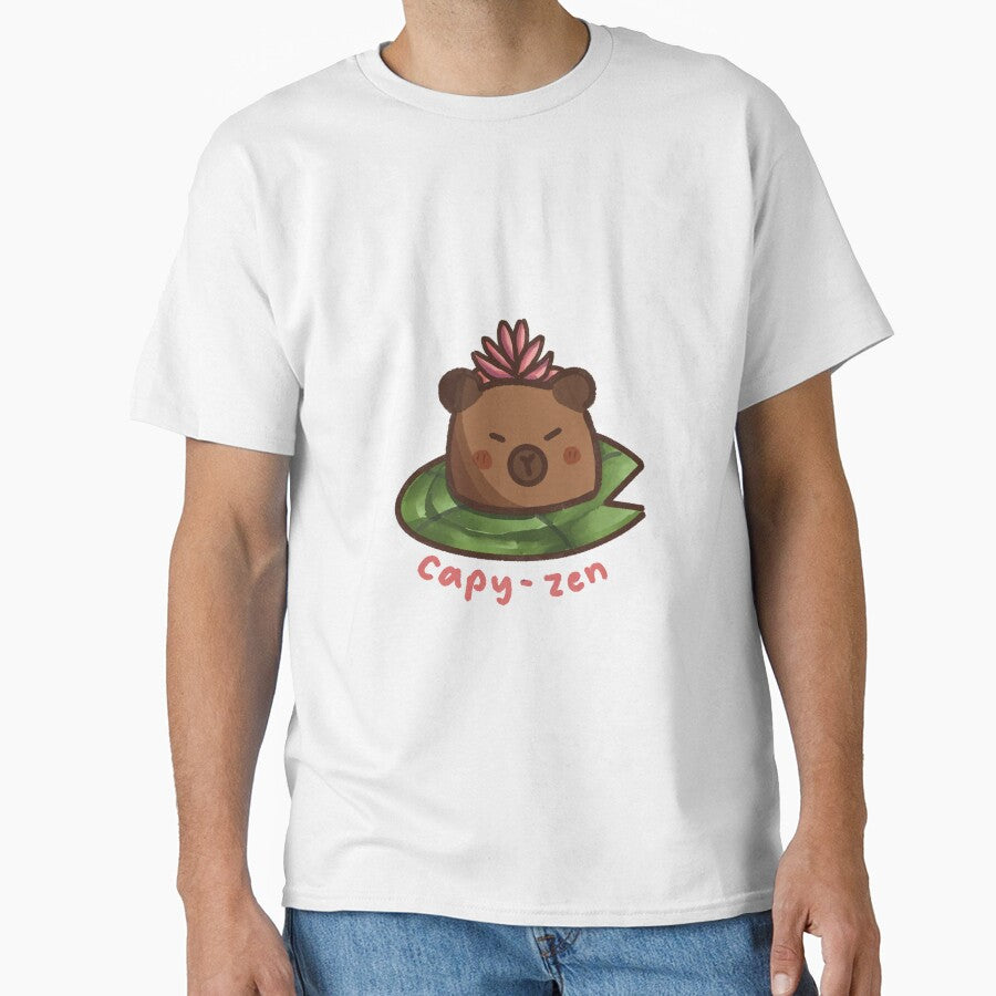 Zen Capybara Lotus Lilypad by YanxiArts