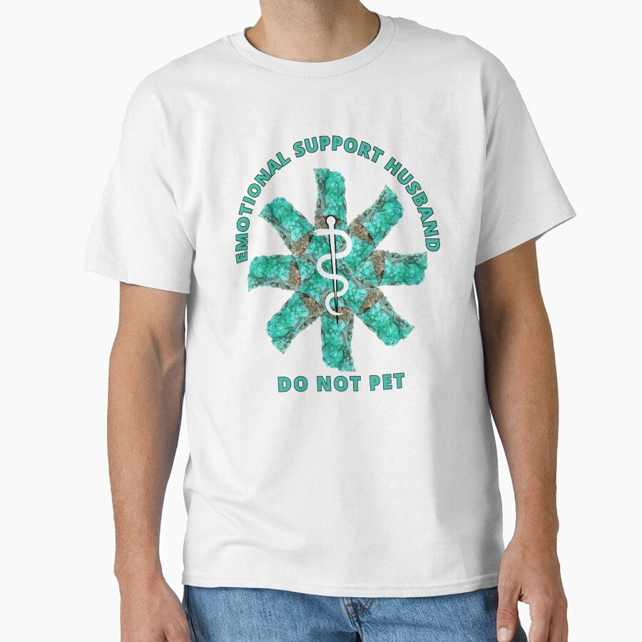 Emotional Support Husband Do Not Pet Malachite Powered Design by ArtDesignTp