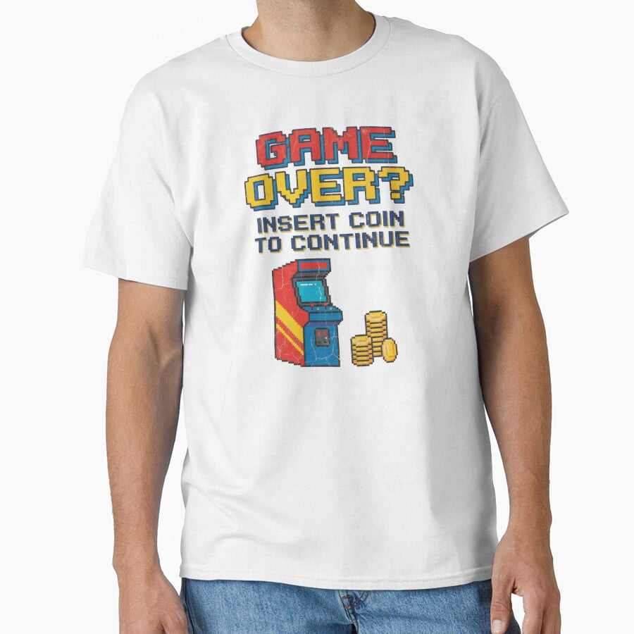 Game Over? Insert Coin To Continue — Retro Arcade Pixel Art by Afridi Art House