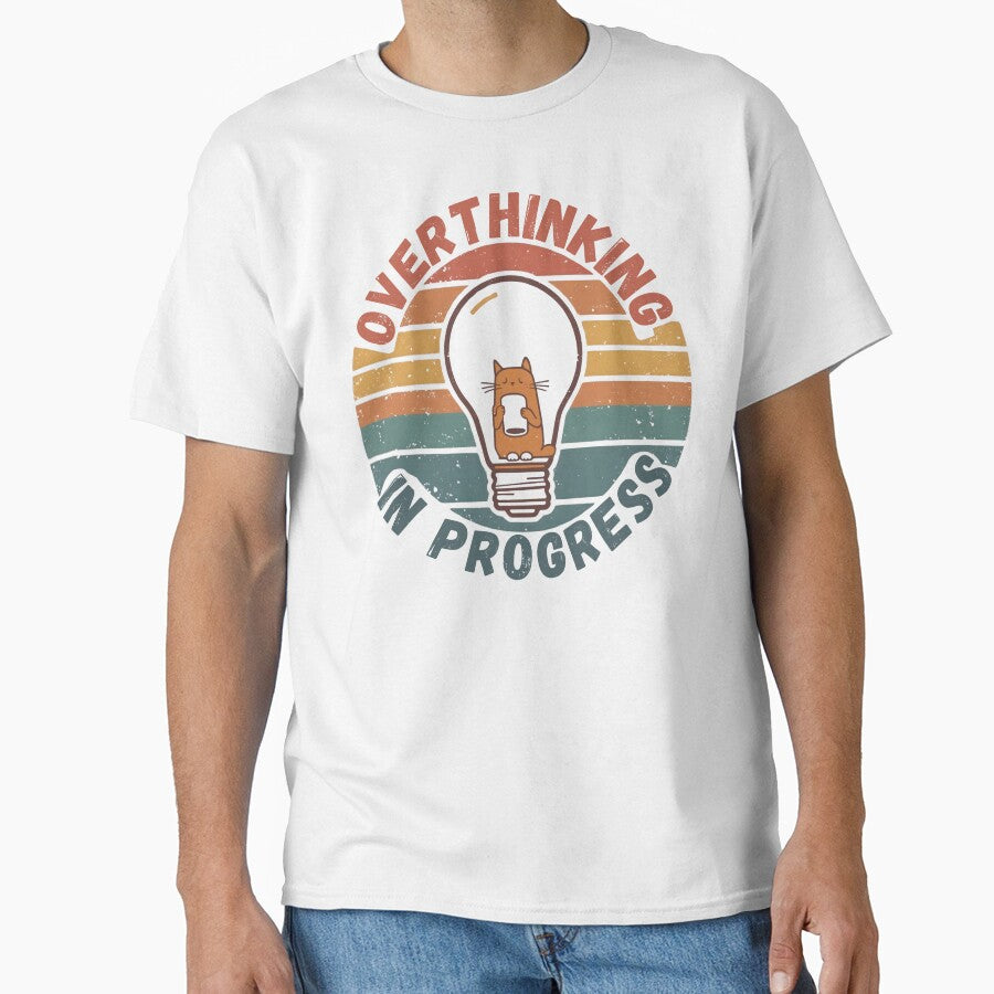 Overthinker Cat  funny  gifts who love cats and identify with the overthinking mindset by ketkacreations