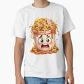 Stressed Overflowing Instant Ramen Cup Cartoon Character by jgvisualarts