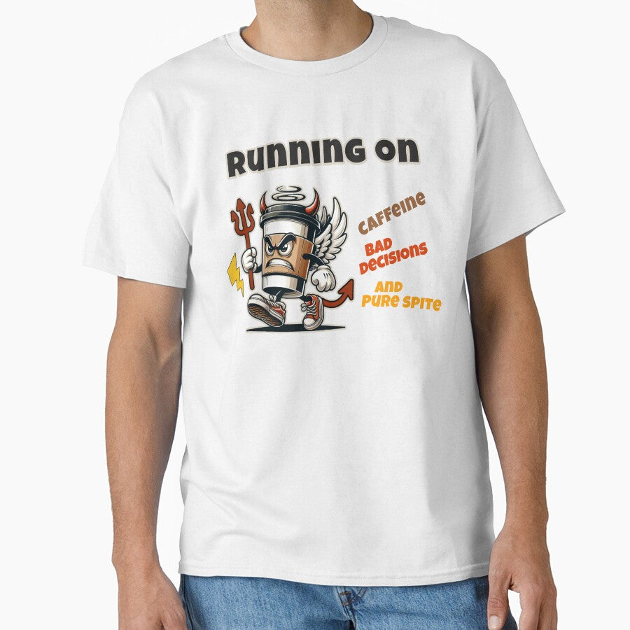 Running on Caffeine Chaos & Spite – Angry Coffee Cup by KZbubble