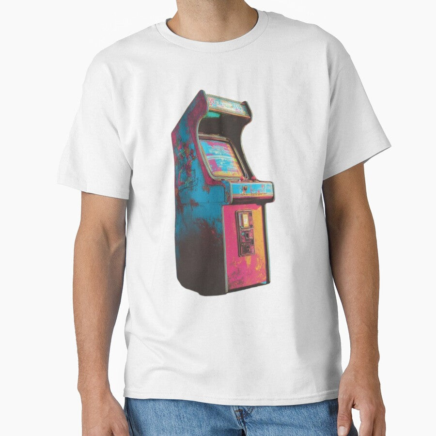 Retro Arcade Machine – Vintage 80s Gaming Aesthetic by AlexLineArt