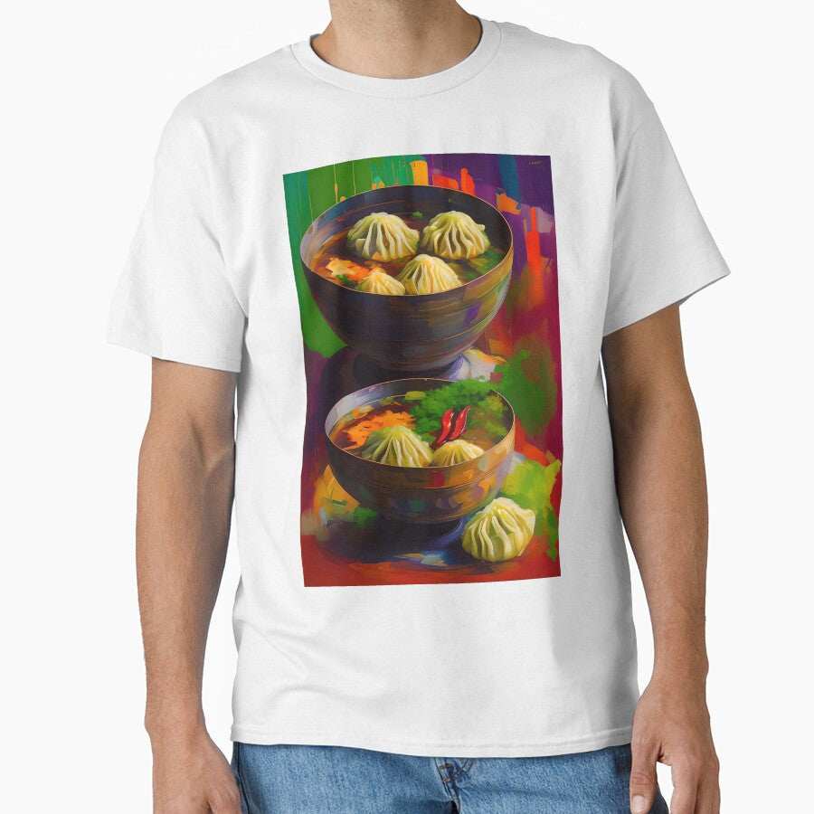 Spicy Soup with Dumplings, Colourful Food Composition by FewBits