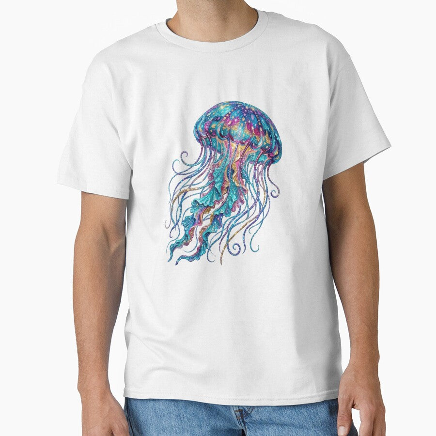 Glitter Jellyfish Oil Painting – Ocean Fantasy by SOUFIANE1991