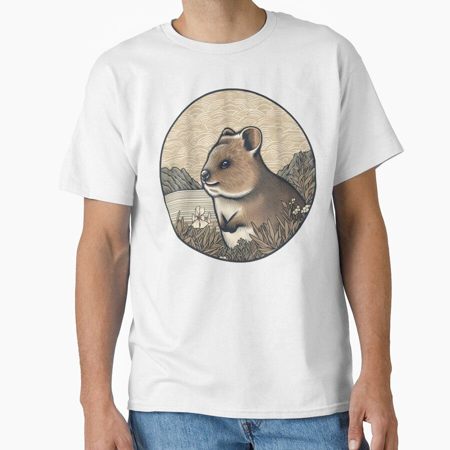 Quokka Australia animal retro color art style by RubisLeaf