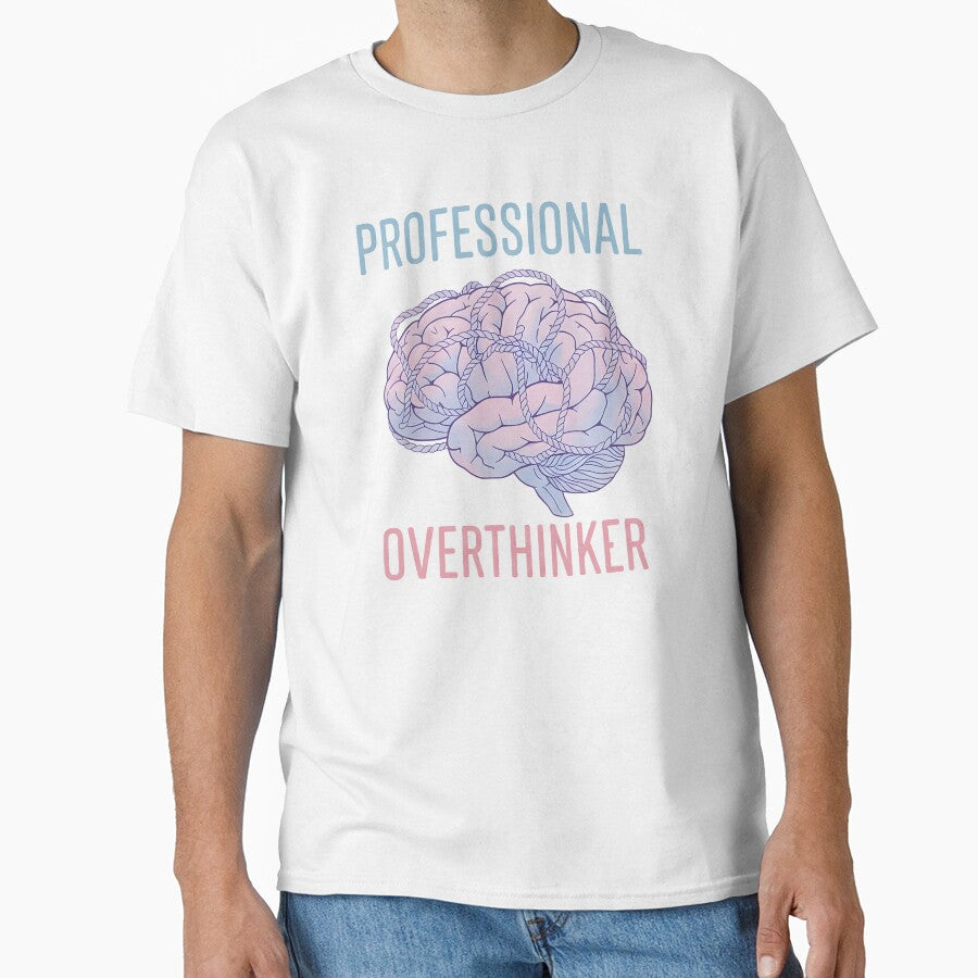 Professional Overthinker - Brain Anxiety Illustration by uniqueworkz