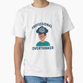 Professional Overthinker - Funny Anxiety & Introvert T-Shirt by DJCApparel