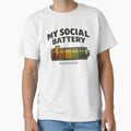 My Social Battery Funny Introvert Battery Meter Meme by  Existential