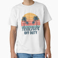 Teacher Off Duty Retro Summer Shirt by Rafael Bee