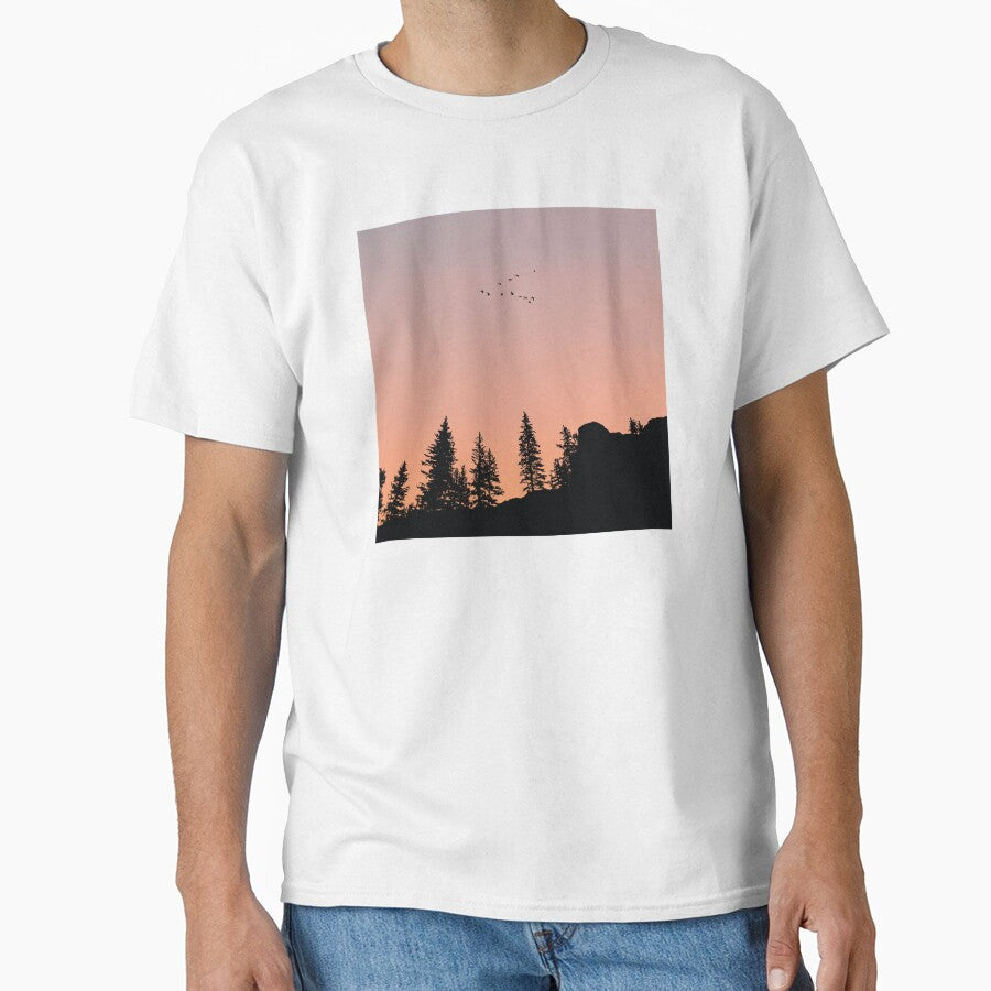 Calm Sunset Evening Trees by kickingdesigns