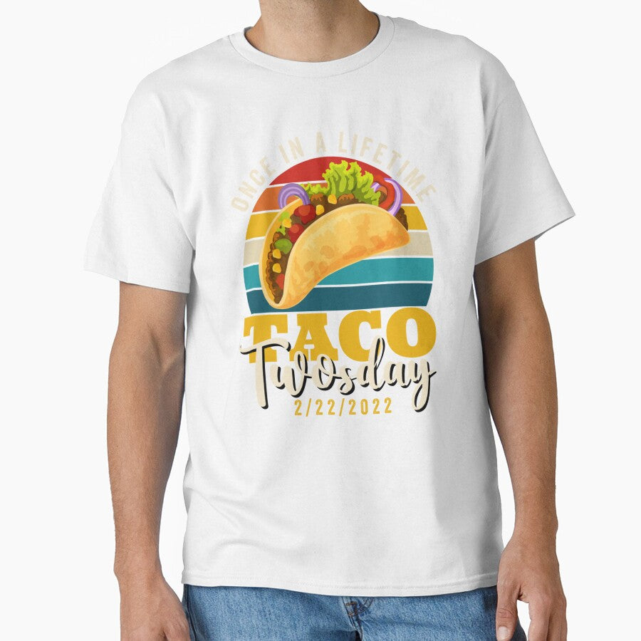 The ultimate taco twosday  Once in a lifetime Taco twosday 2-22-2022  Taco twosday  Retro sunset by Vivithames