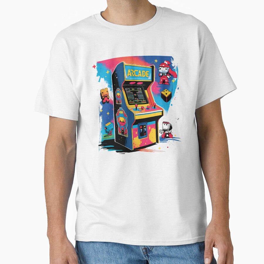 Retro Arcade Machine Art by Printiko