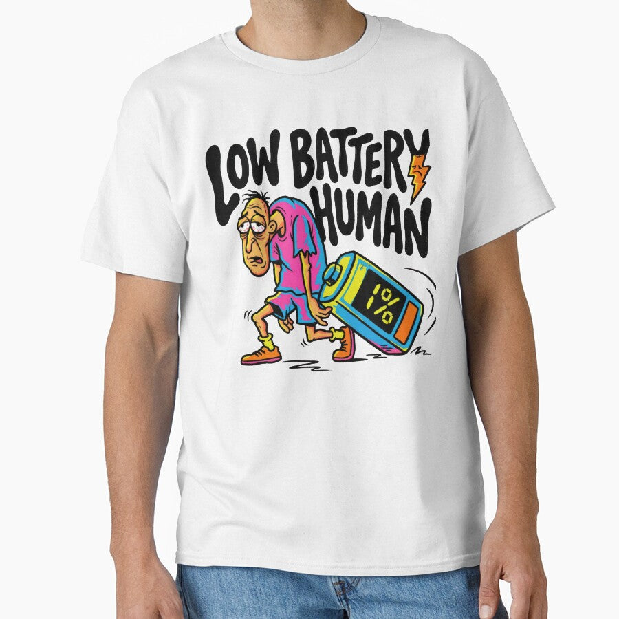 Low Battery Human - Social Energy Meme by artofbelletz