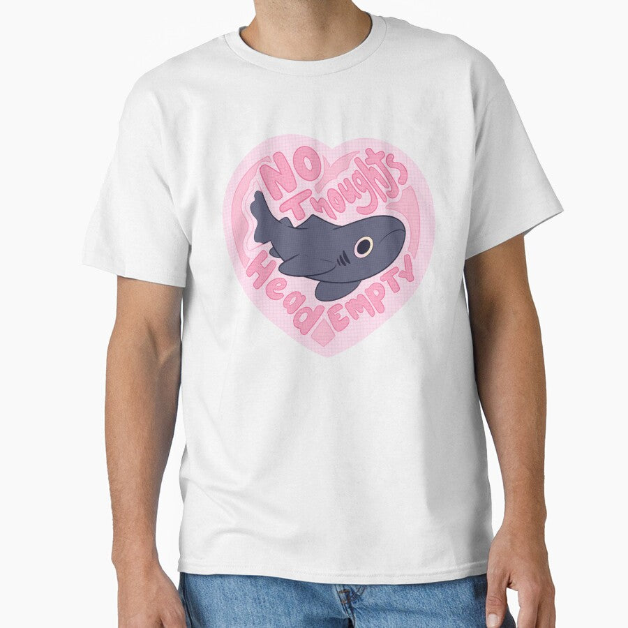 No Thoughts Head Empty Greenland Shark Heart Illustration by evybenita