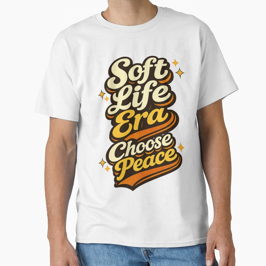 Soft Life Era Choose Peace Typography Design by dsingstyle
