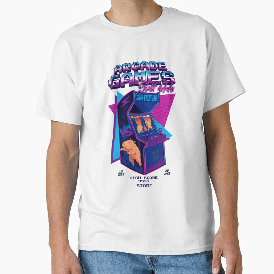 Arcade Games Capybara Fighters – Retro Gaming Vaporwave Design by CleanQuotes