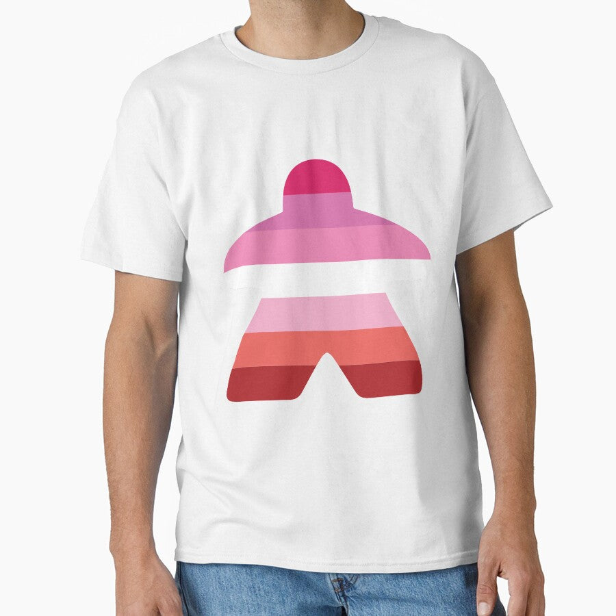 Lesbian Pride Flag Meeple by BeamGeeks