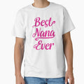 Best Nana Ever Modern Pink Typography Mother's Day by darkskydelights