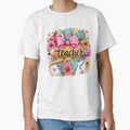 Teacher Appreciation Pencil and Floral Illustration by LunaPixelStudio