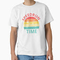 Speedrun Time Vintage Controller – Retro Stripe Gaming Design by PHRASEandSTYLE