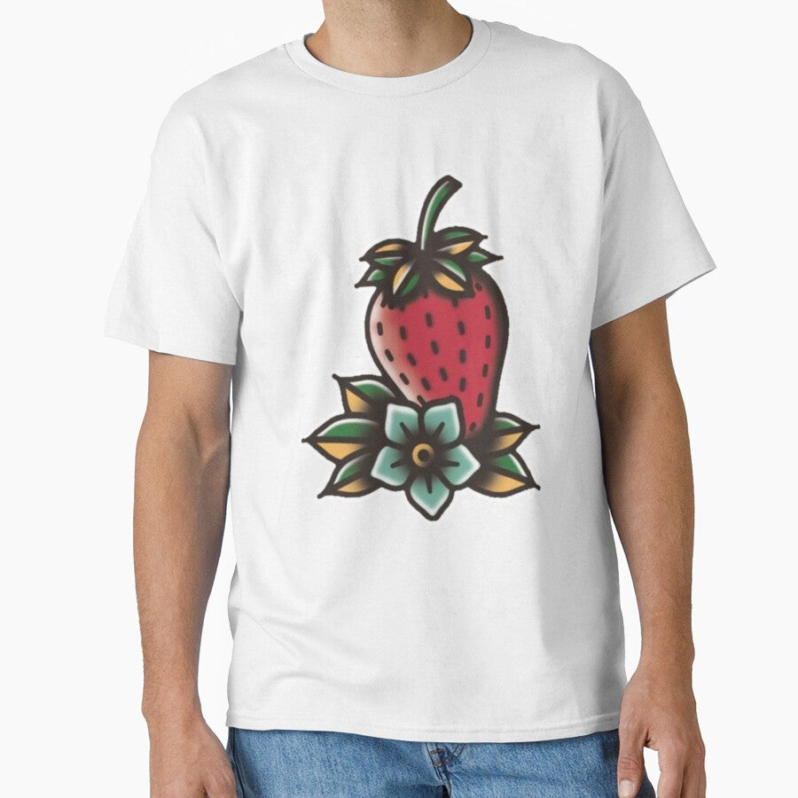 Strawberry Traditional Tattoo by Jahaziel Sandoval