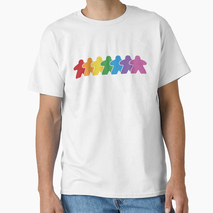 Rainbow Board Game Meeple Group by BeamGeeks